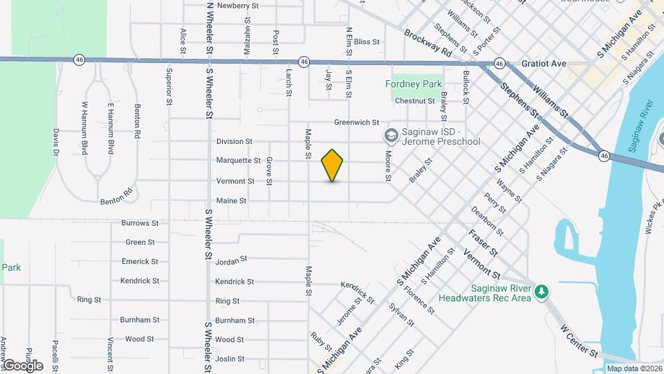 1525 Vermont St Map and Location Details