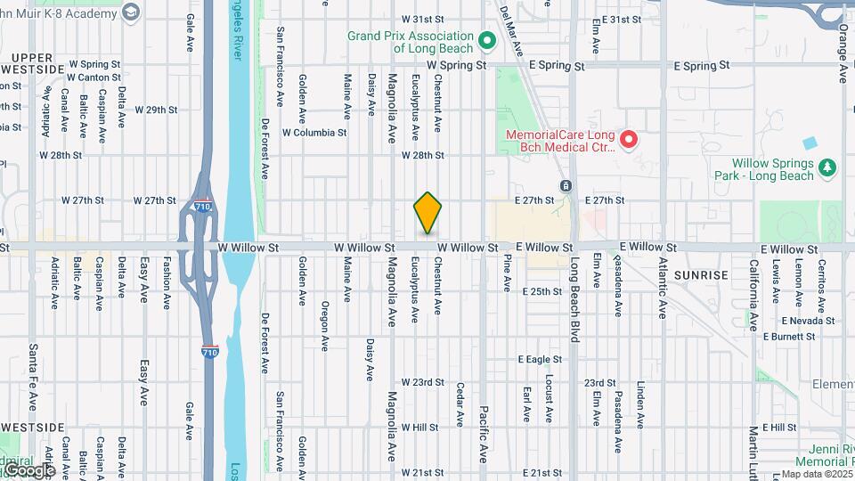 423 W Willow St Mapa y Detalles de la Ubicación