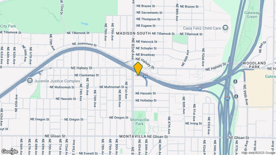 8225 NE Wasco St Map and Location Details