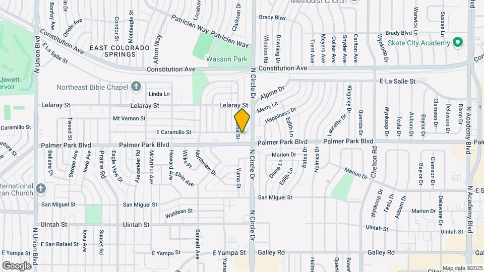 1511 Yuma St Map and Location Details