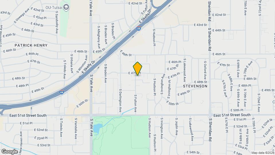 4710 S Fulton Pl Map and Location Details