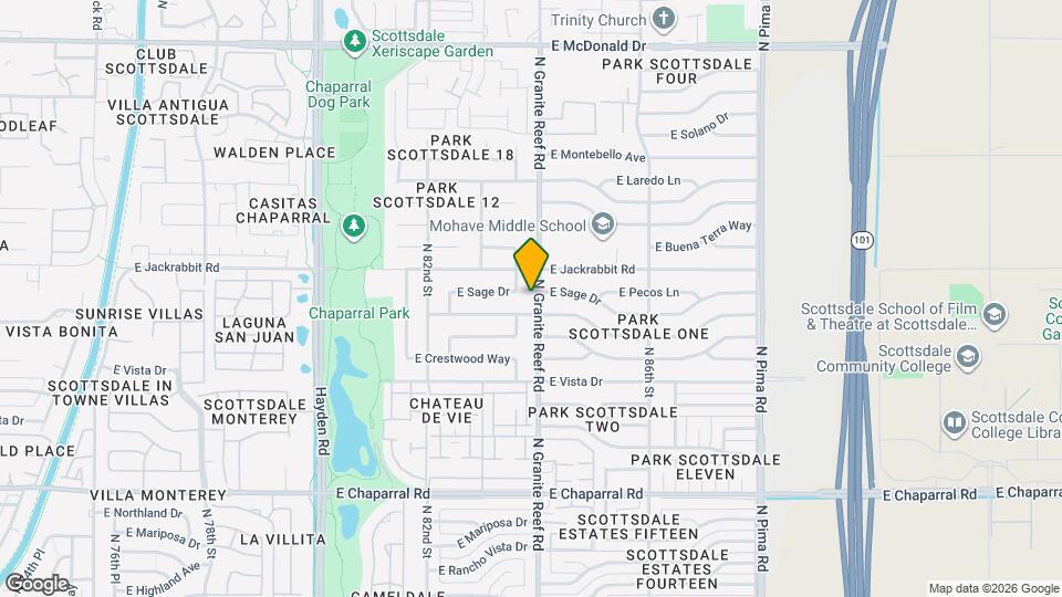 5420 N Granite Reef Rd Mapa y Detalles de la Ubicación