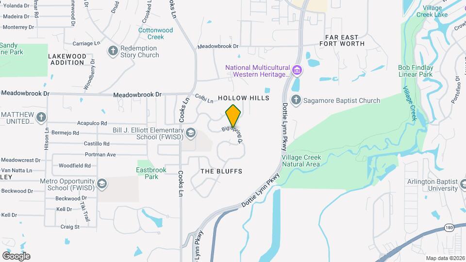 2528 Big Spring Dr Map and Location Details