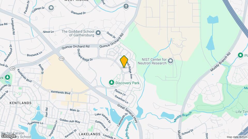 580 Orchard Ridge Dr Map and Location Details