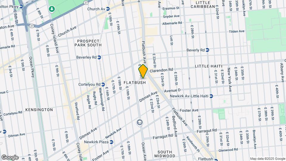 501 E 21st St Map and Location Details