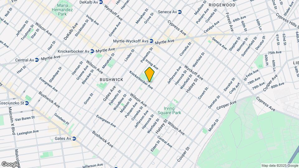 657 Knickerbocker Ave Map and Location Details