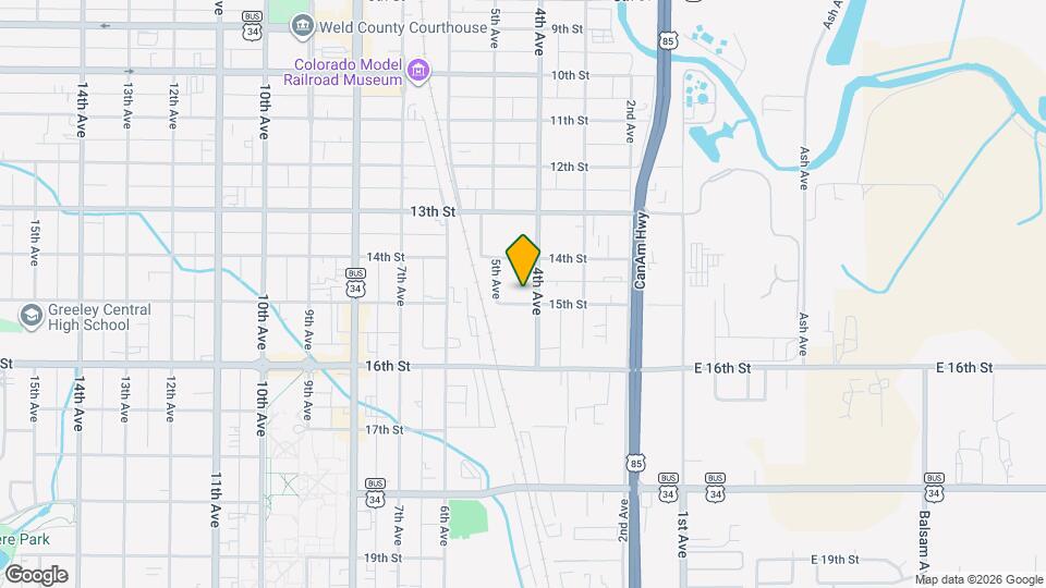 411 15th St Map and Location Details