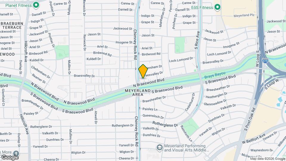 5254 N Braeswood Blvd Map and Location Details