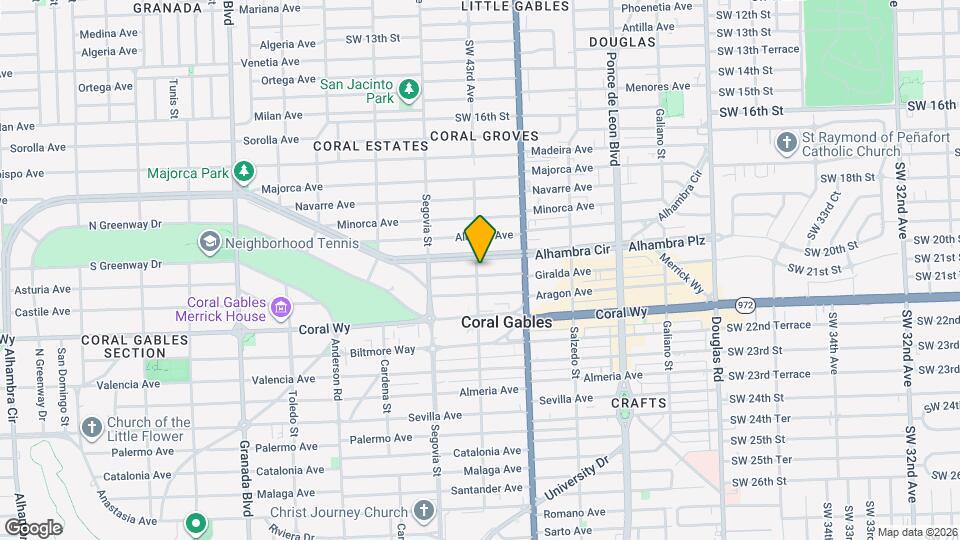 447 Giralda Ave Map and Location Details