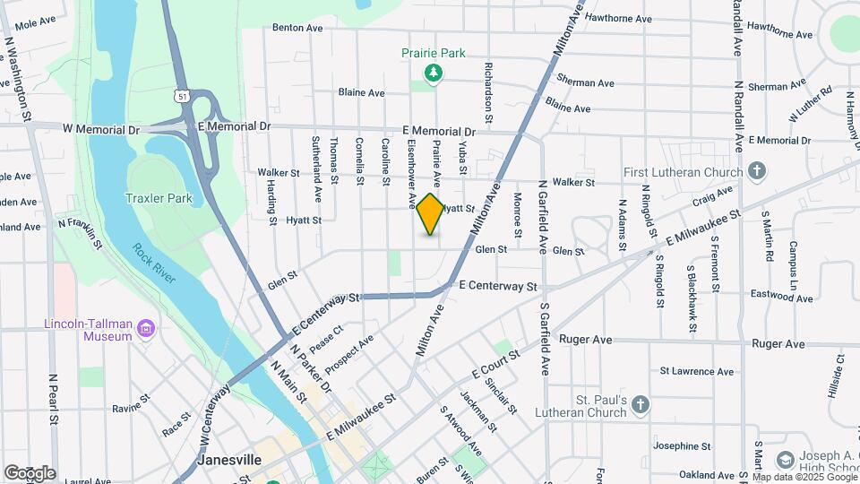 715 Glen St Map and Location Details