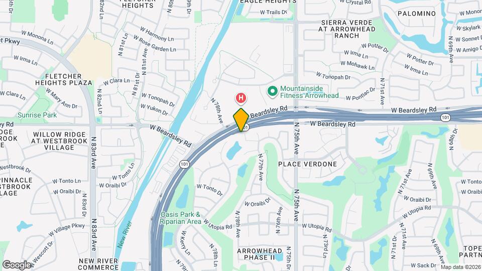 20014 N 77th Dr Mapa y Detalles de la Ubicación