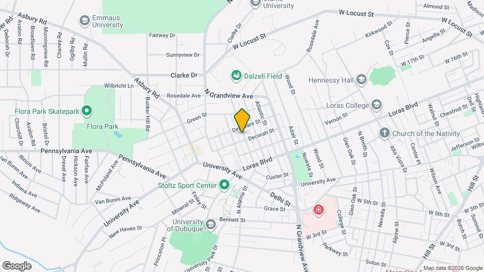 1625 N Algona St Map and Location Details