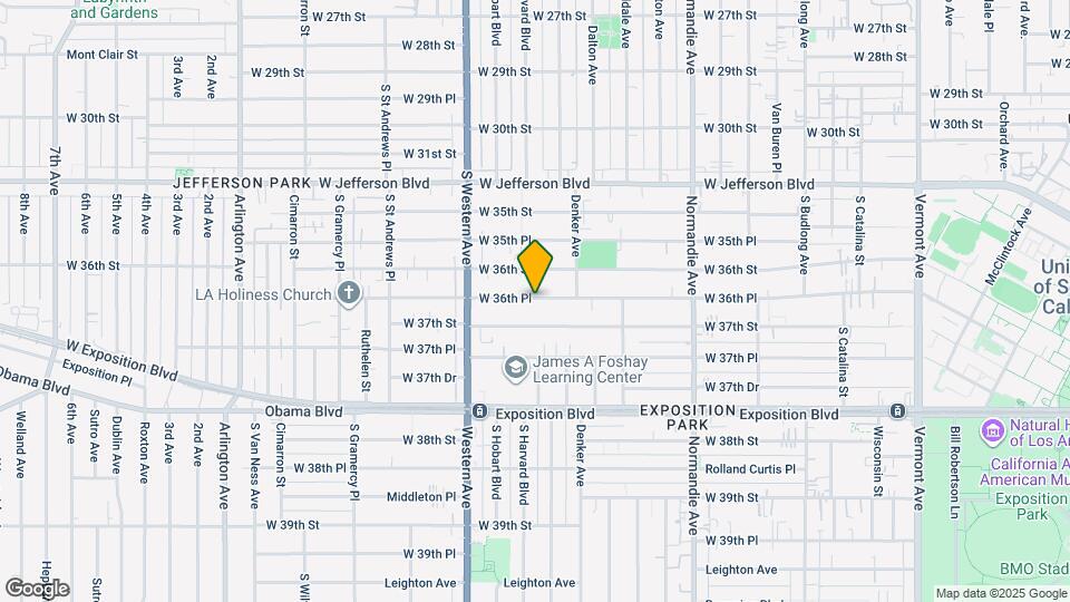 1608 W 36th Pl Mapa y Detalles de la Ubicación