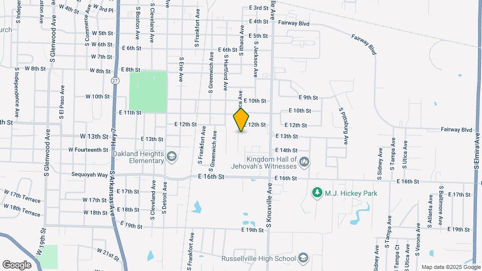1207 S Ithaca Ave Map and Location Details