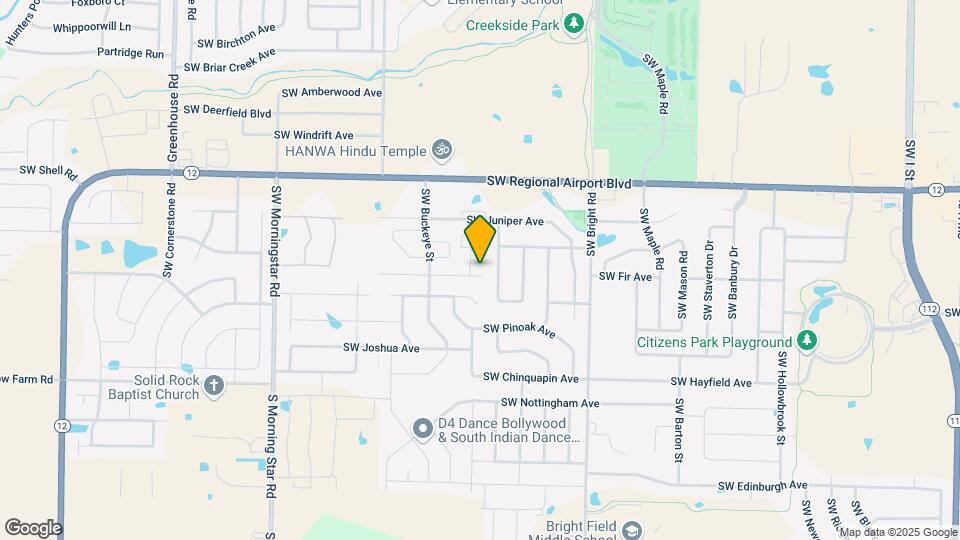 3915 SW Peachwood Dr Mapa y Detalles de la Ubicación