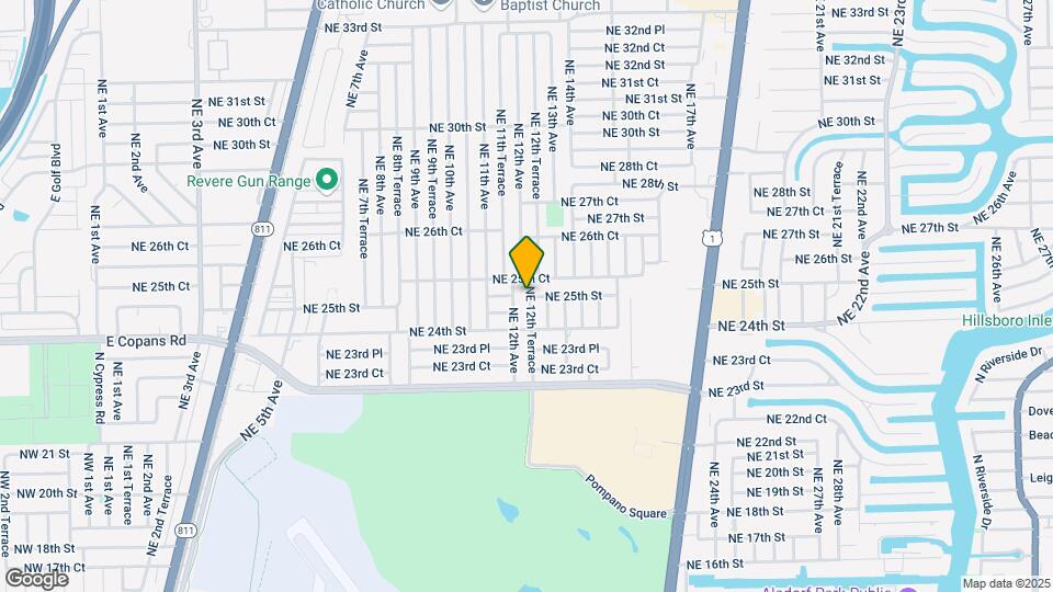 2517 NE 12th Terrace Map and Location Details