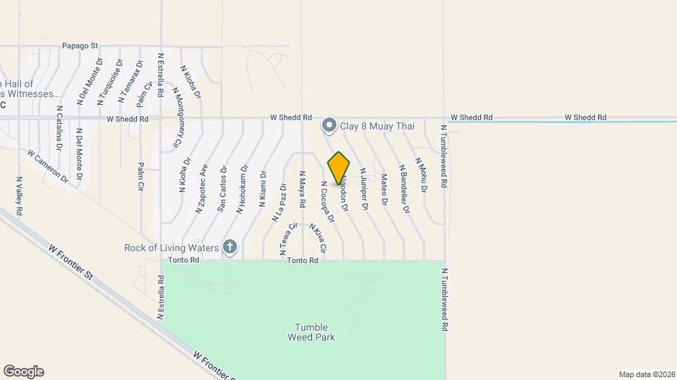 3730 N Algodon Dr Map and Location Details