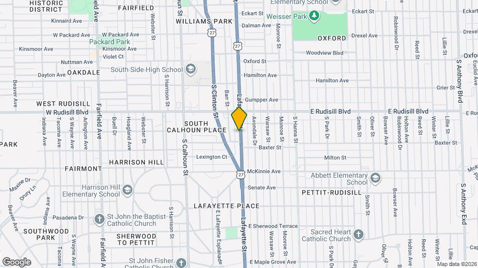4026 Lafayette St Map and Location Details