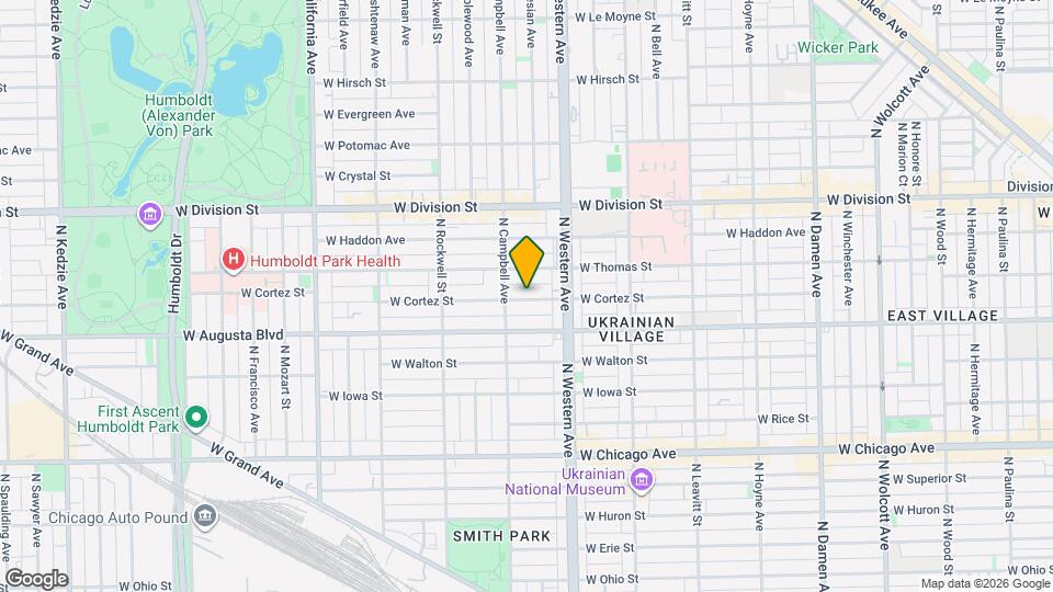 2440 W Cortez St Map and Location Details