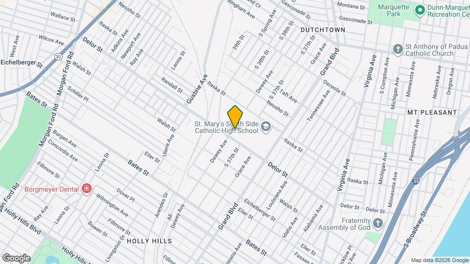 3747 Delor St Map and Location Details