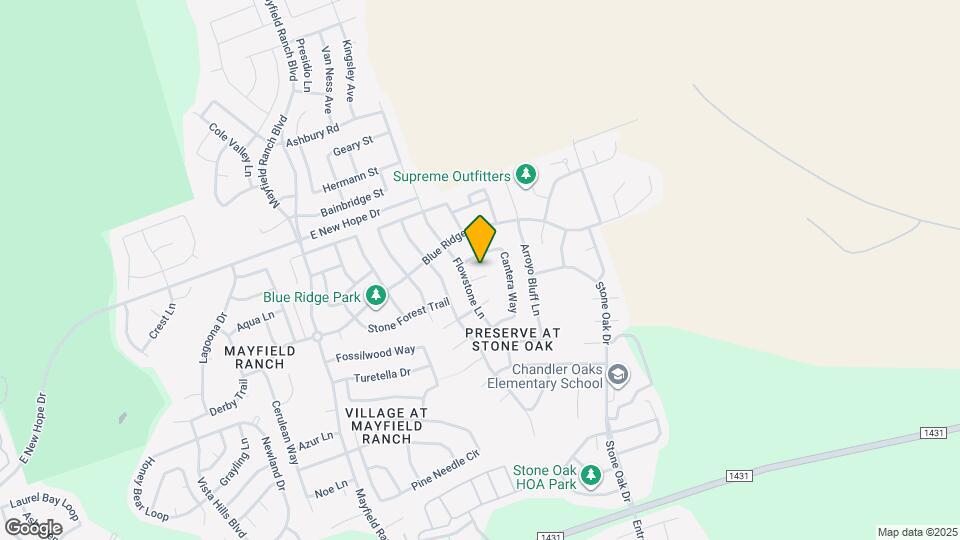 1106 Fossil Cove Map and Location Details