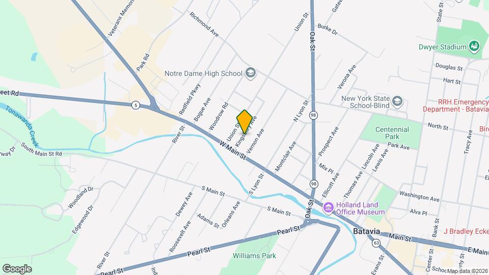 14 Kingsbury Ave Map and Location Details