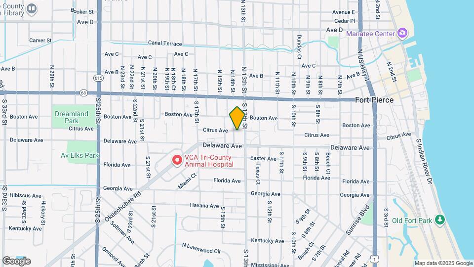 402 S 14th St Map and Location Details