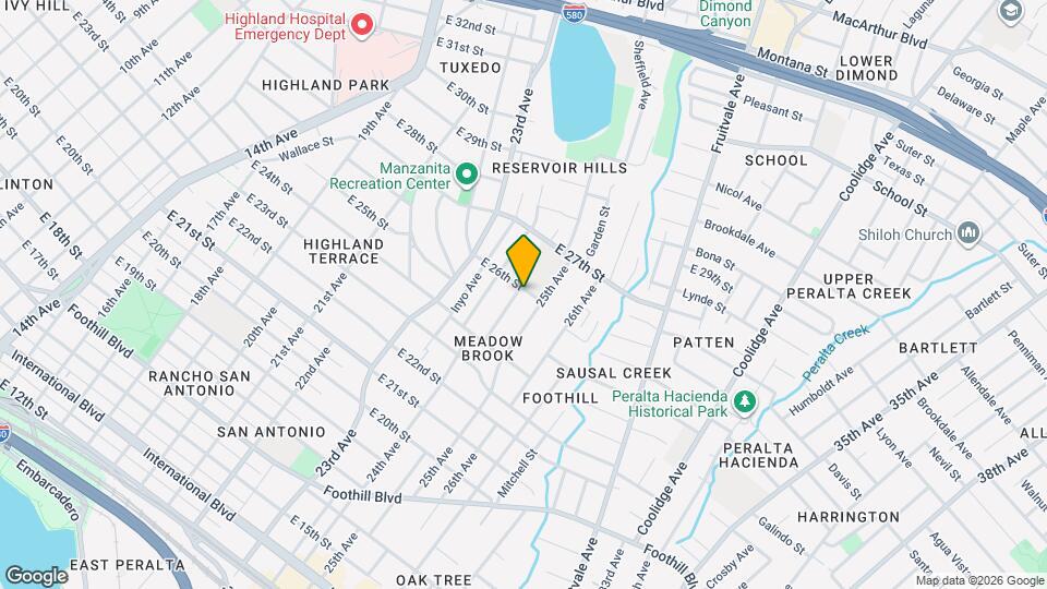 2554 24th Ave Mapa y Detalles de la Ubicación