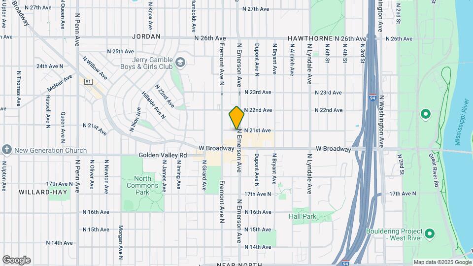 2025 Emerson Ave N Mapa y Detalles de la Ubicación