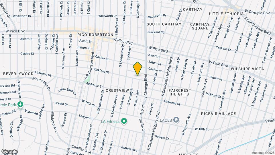 8537 Pickford St Map and Location Details