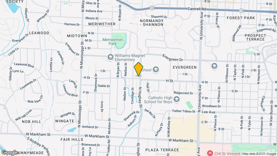 900 N Hughes St Map and Location Details