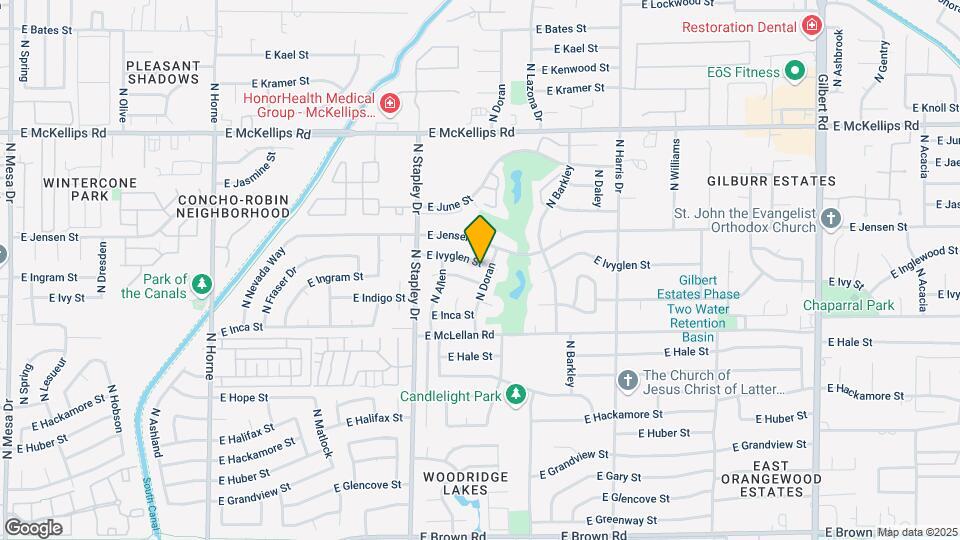 1319 E Ivyglen St Map and Location Details