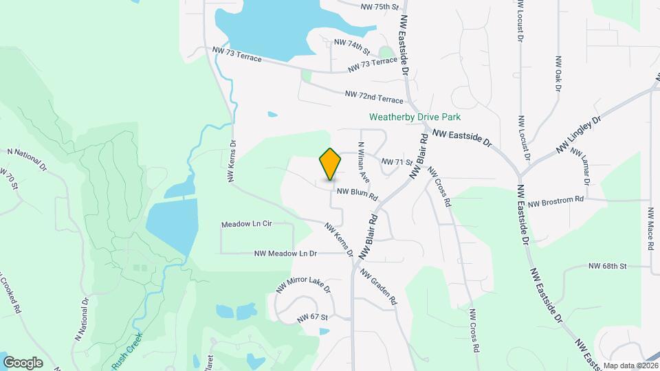 10040 NW Blum Rd Map and Location Details