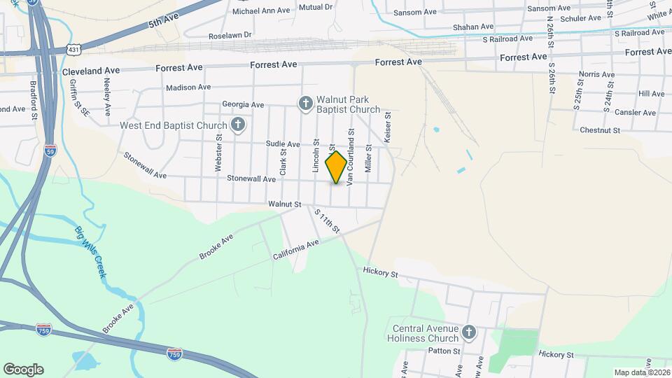 504 Pearl St Map and Location Details