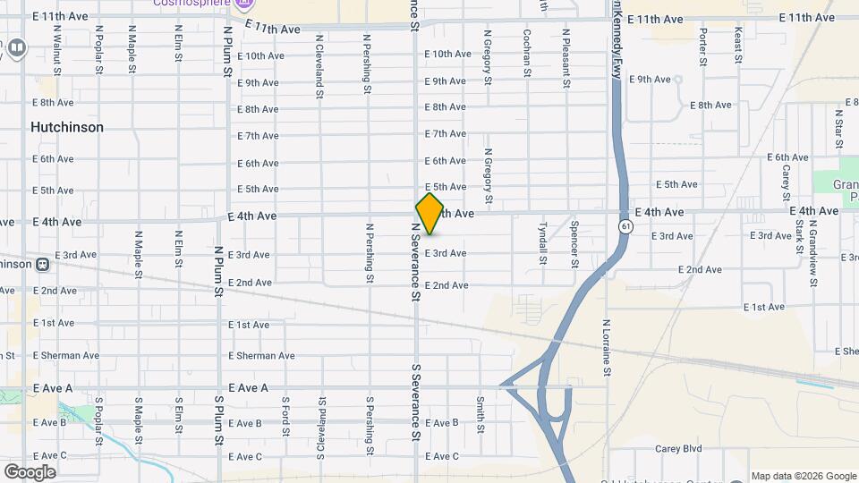 910 E 3rd Ave Map and Location Details