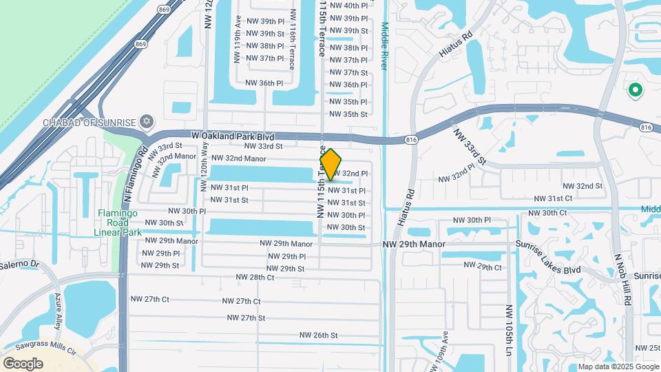 11461 NW 31st Pl Map and Location Details