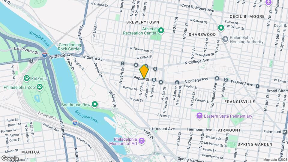 2638 Poplar St Map and Location Details