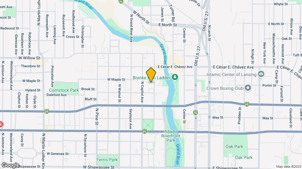 1025 N Washington Ave Map and Location Details
