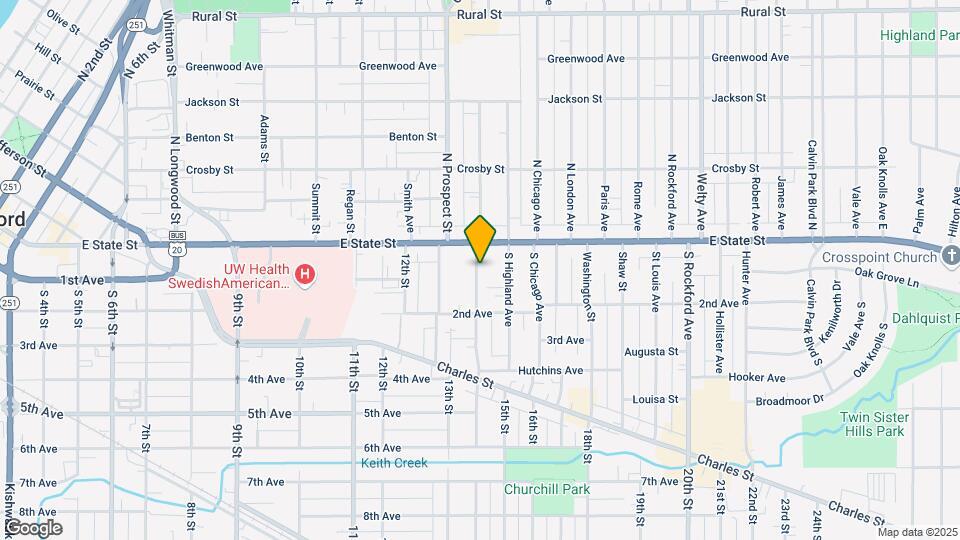 124 S Gardiner Ave-Unit -126 Lower Map and Location Details