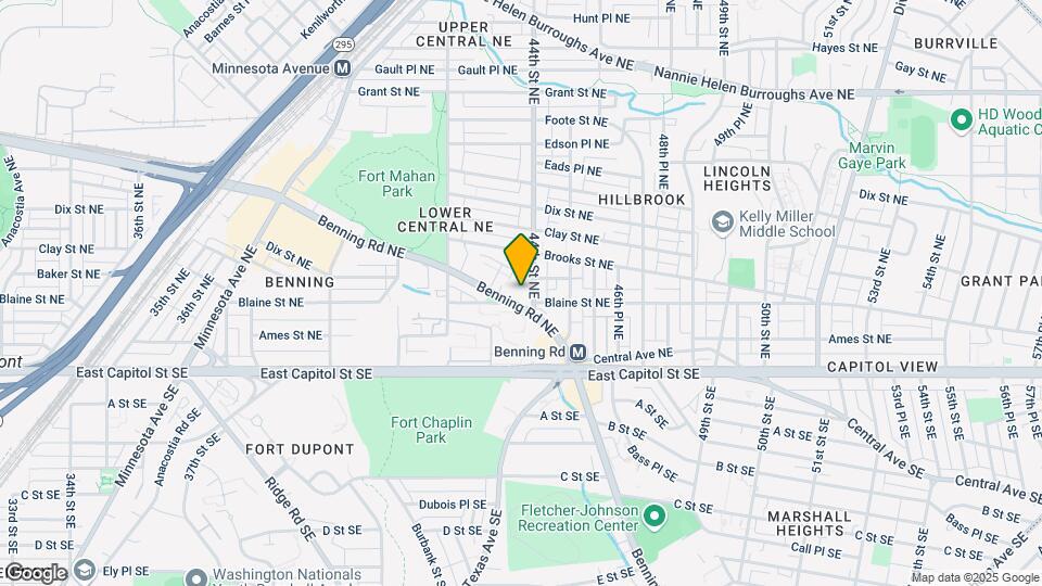 4274 Benning Rd NE Map and Location Details