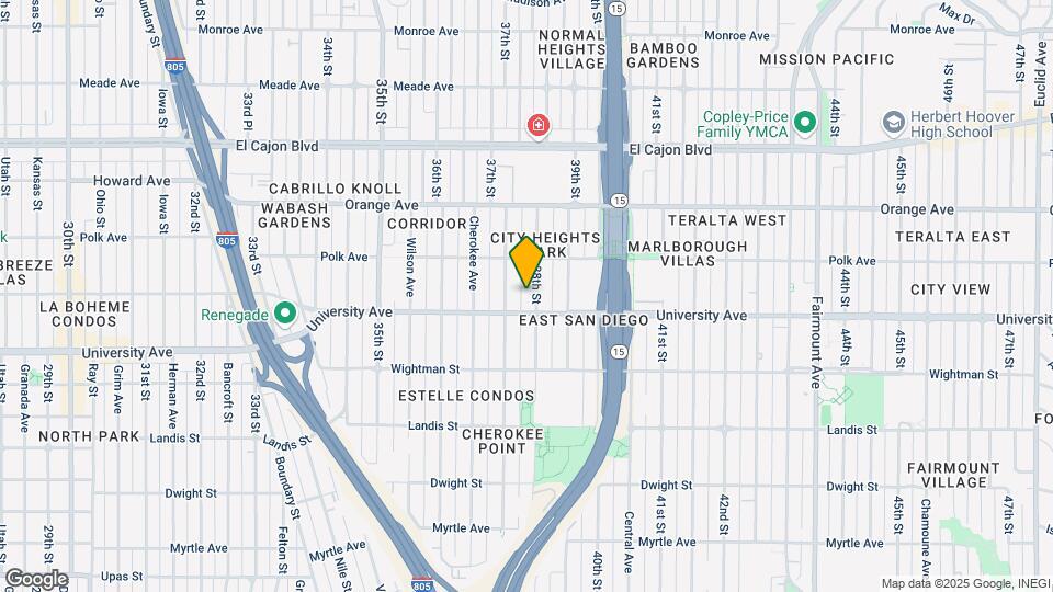 4030 38th St Map and Location Details