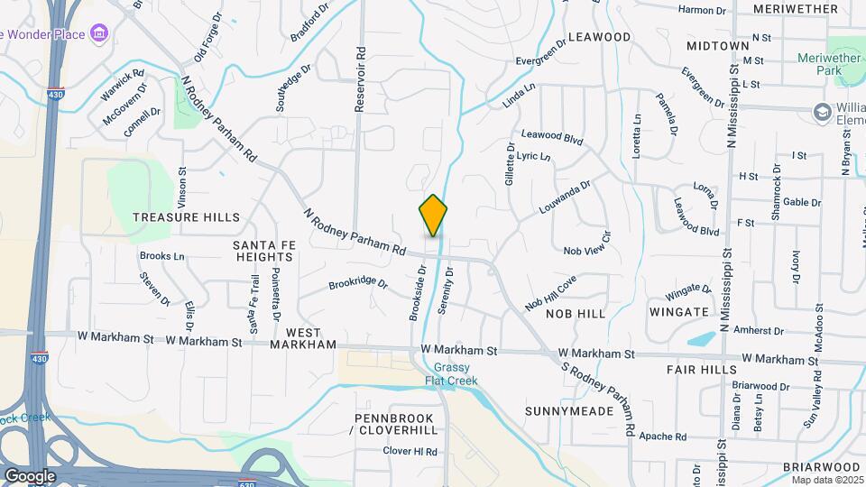 515 Brookside Dr Mapa y Detalles de la Ubicación
