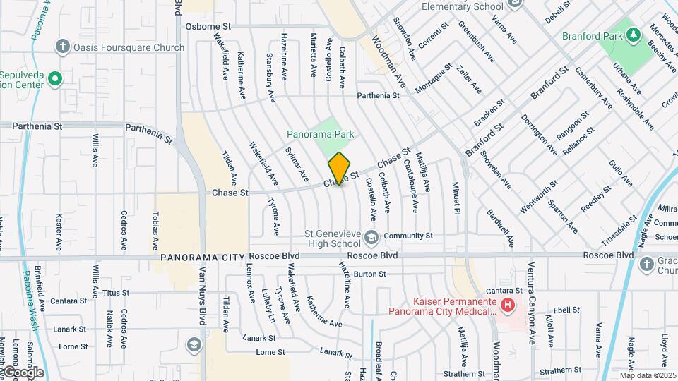 8453 Hazeltine Ave Map and Location Details