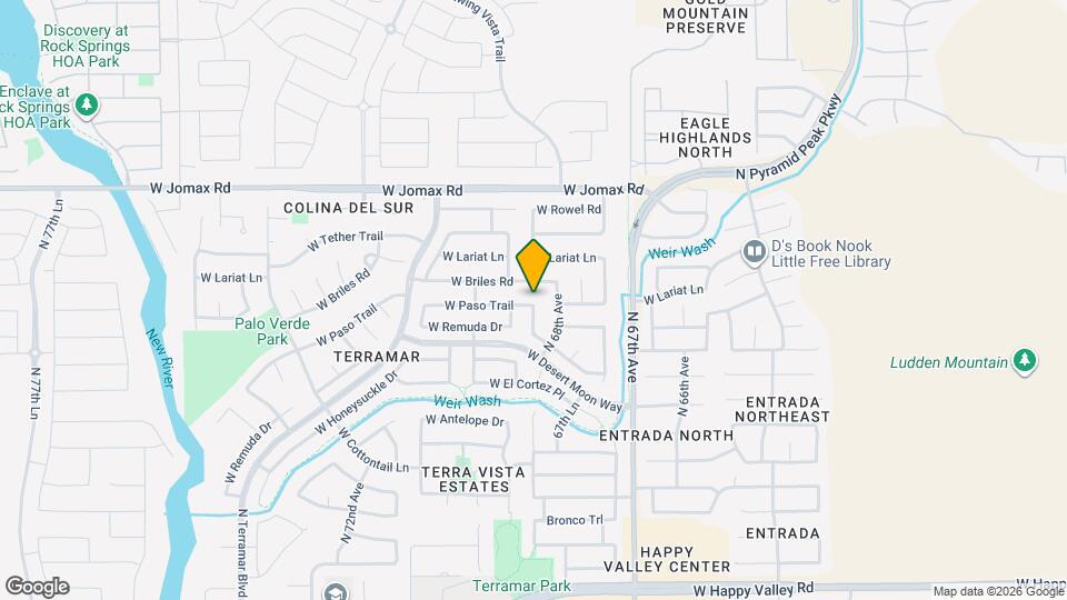 6832 W Paso Trl Mapa y Detalles de la Ubicación