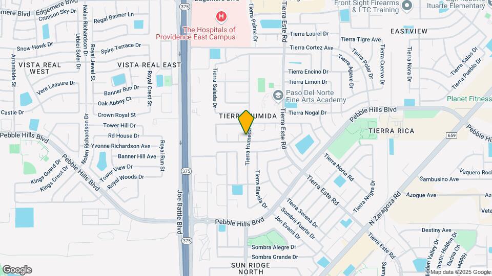 2405 Tierra Humeda Dr Mapa y Detalles de la Ubicación