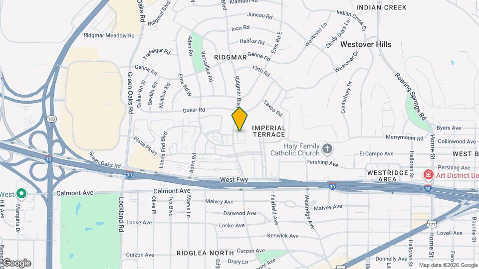 2201 Ridgmar Blvd Map and Location Details