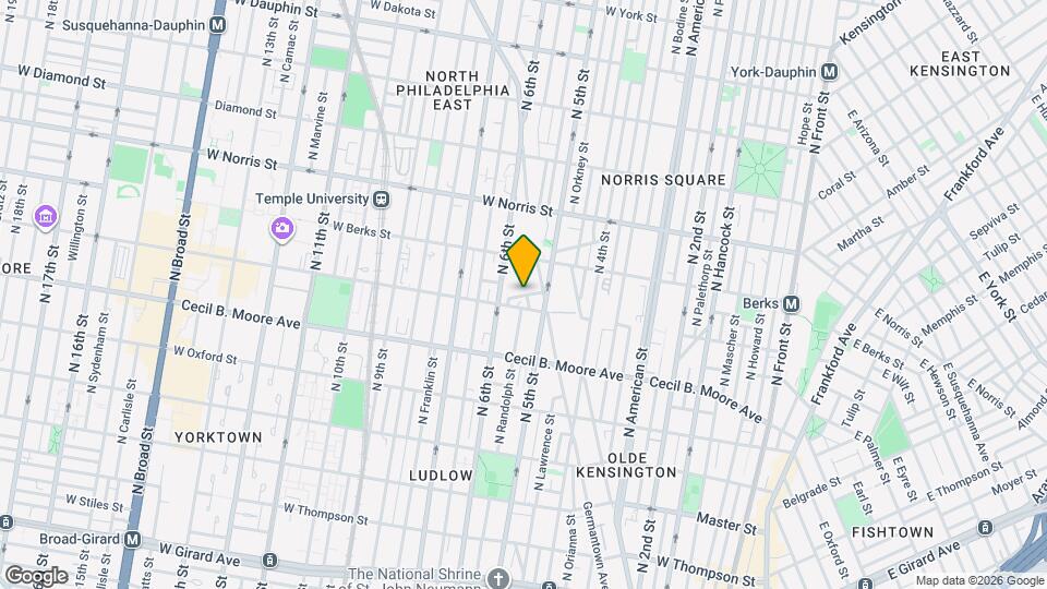 525 Morse St Map and Location Details