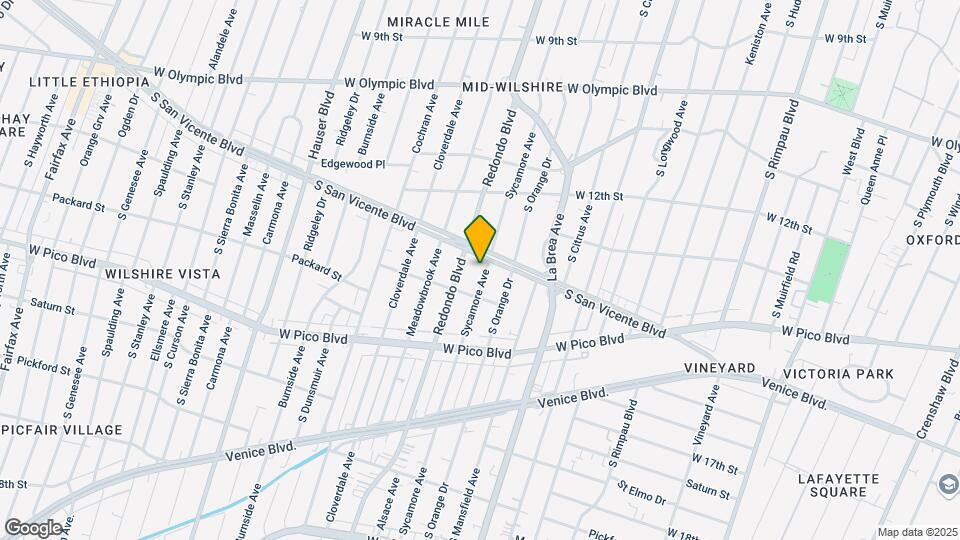 1271 S Sycamore Ave Map and Location Details