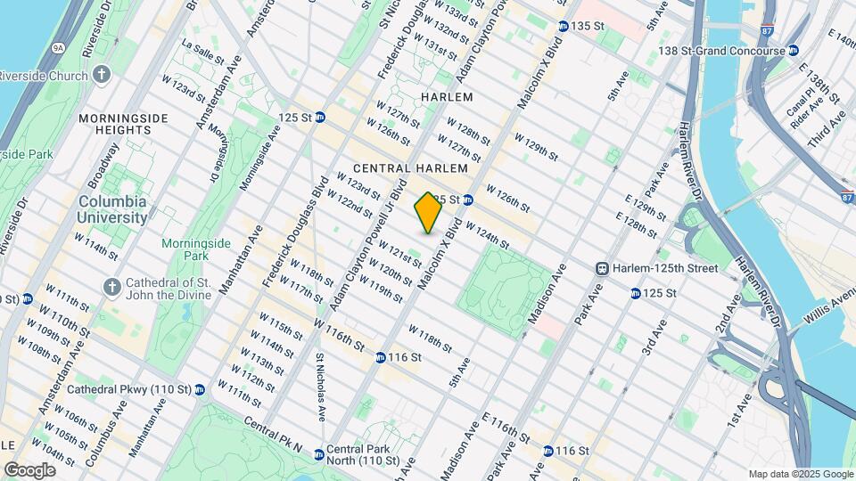 107 W 122nd St Map and Location Details