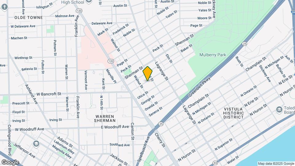 824 E Bancroft St Mapa y Detalles de la Ubicación